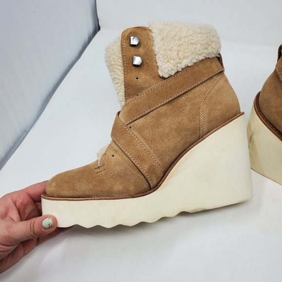 Coach kenna tan wedge booties - Picture 8 of 12